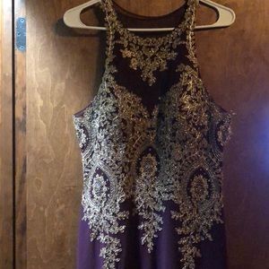 Long halter prom dress